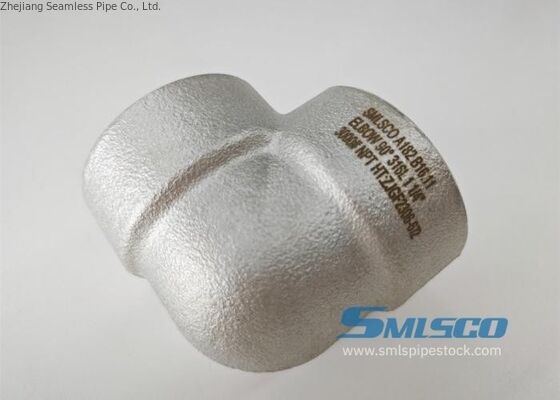 ASTM A182 B16.11 316L ELBOW 90D Forged Fitting For Chemical Industry