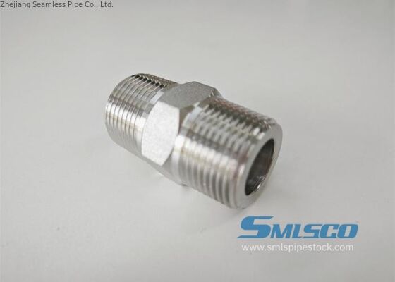 Threaded Hex Nipple 3000LBS Forged Fitting DN 10 for High Pressure Pipeline Connection