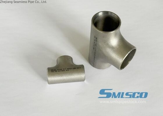 WP316L Equal Tee DN100 Beveled End Butt Welded Fitting for Oil and Gas