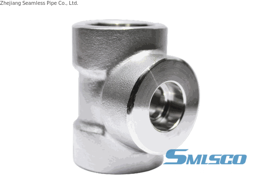F316Ti Stainless Steel Forged Tee 3000 LBS High Temperature Fitting